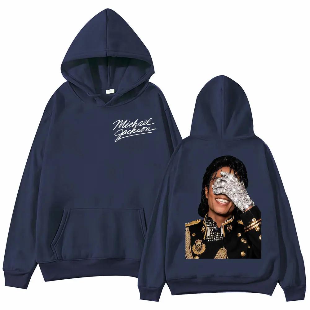 90er Jahre Klassiker Michael Jackson Hoodie Gothic Mode Vintage Kapuzenpullover neutral Punk Kleidung Rock Pullover Streetwear