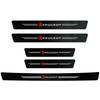 Carbon Fiber Car Logo Threshold Strip Auto Door Sill Pedal Sticker For Peugeot GT 308 408 508 2008 206 207 307 RCZ 208 4008 3008