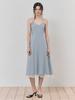 Etmont Slip Layered Hem Dress, Sky Blue