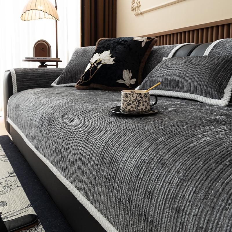 

Осенняя гостиная нескользящая подушка для дивана чехлы для дивана коврик шенилл чехол Funda диван коврики 70X70