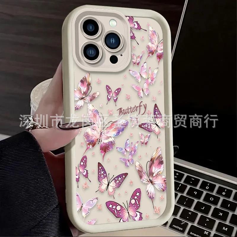 Full Screen Butterfly Suitable for Apple 17promax Mobile Phone Case iPhone16/15 Emery 14/13 Protective Case 11