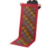 Handmade Cotton Yoga Mat – Non Slip Boho Rug for Meditation, Fitness, Gym & Travel – Includes Matching Boho Bag (Red)