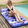 165cm Heart-Shaped Hole Inflatable Back Floating Bed Lounger PVC Folding Recliner Outdoor Adult Water Recliner Unisex