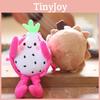 Plush Fruit Dragon Fruit Keychain With Super Soft Short Plush For Kids And Collectors