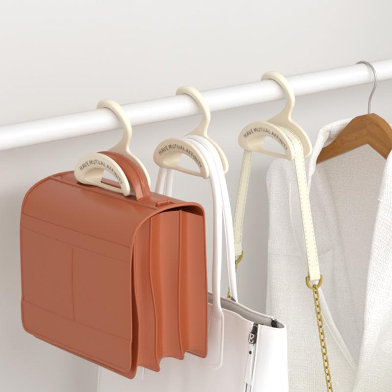 Multifunction Wardrobe Handbag Organizer Arched Plastics Bag Hanger Hook Widen Space Saving Silk Scarf Hanging Storage Rack