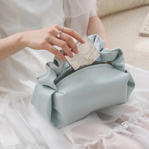 Portable 2026 Makeup Bag for Women, Compact Travel Toiletry Organizer Bags