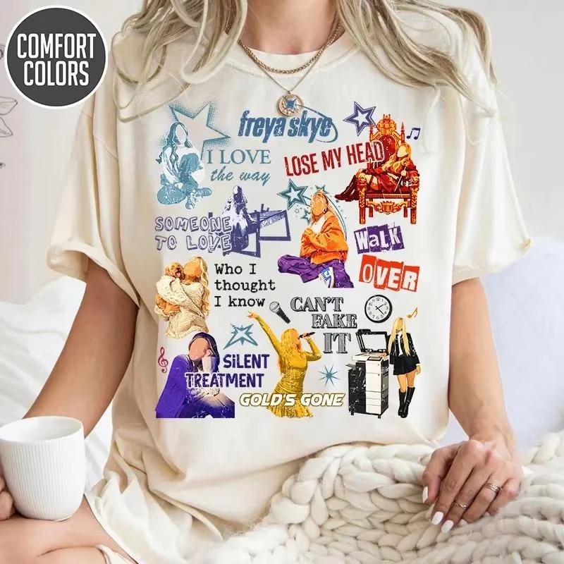 Freya Skye Stars Align Tour Tshirt For Unisex And Unisex Summer Pure Cotton Clothing Fashion Casual Short Sleeved Tshirt Unisex