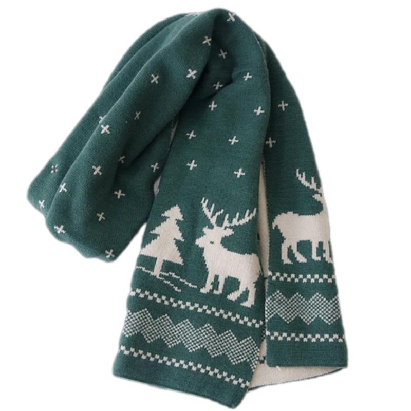 Warm Knitted Yarn Scarf Fashion Thick Yarns Long Scarf Neck Gaiter Outdoor Neck Scarf Wrap Accessory for Winter Warmth