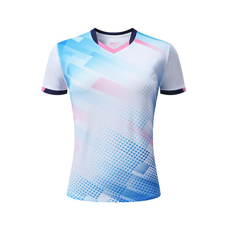 Quick-Dry Badminton Set Women Men Volleyball Table Tennis Training Team Uniform With Number Printing