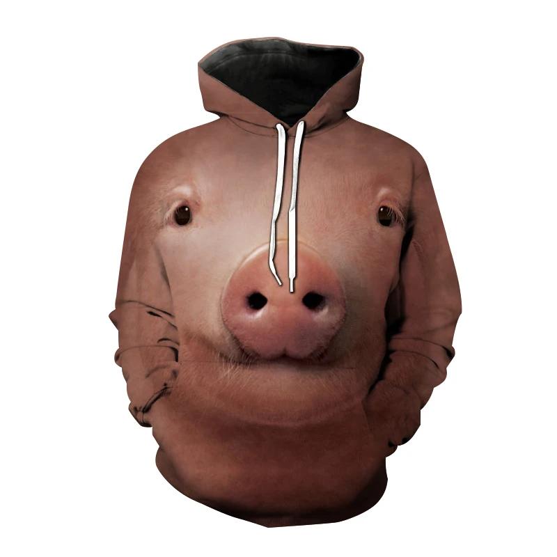 2026 New Fashion Hoodies 3d Print Kawaii Animals Ducks Pig Men Women Unisex Hoodie Casual Oversize Pullover Sweatshirt