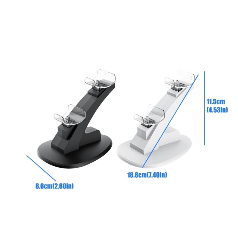 Double Fast Charging Dock with LED Indicator & Compact Design Controller Charging Station for Console 2 Controller