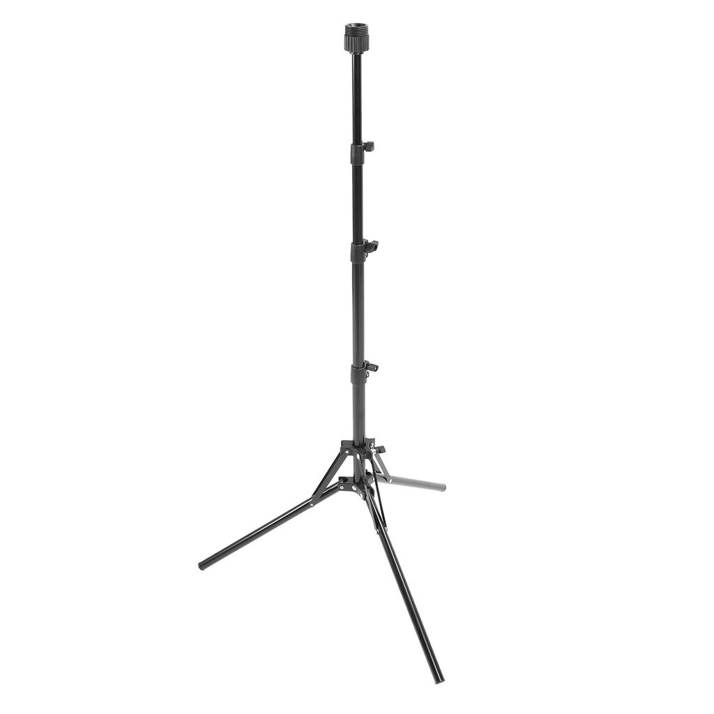 Wig Head Stand Tripod Aluminum Alloy Adjustable Height Portable Mannequin Head Stand Holder for Cosmetology