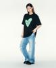 Laipeutaimkollegtibeu Big Heart Logo Short Sleeve T-Shirt Black