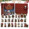 Christmas Advent Calendar 2026 Spirit Calendar, 24-Day Countdown Mini Figure Set, Elf Alien Gift Box for Family Fairy Ornament Collection, Resin