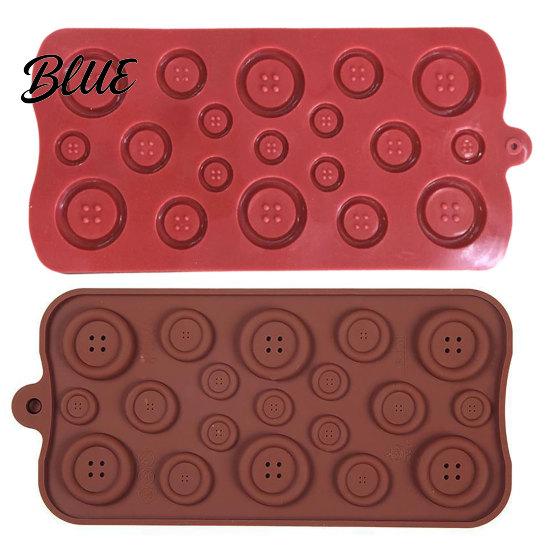 Flexible Crafting Molds Button Silicone Mold, Food Grade Non Stick Chocolate Candy Making Casting Easy Release Mold Tray, for DIY Baking And Projects