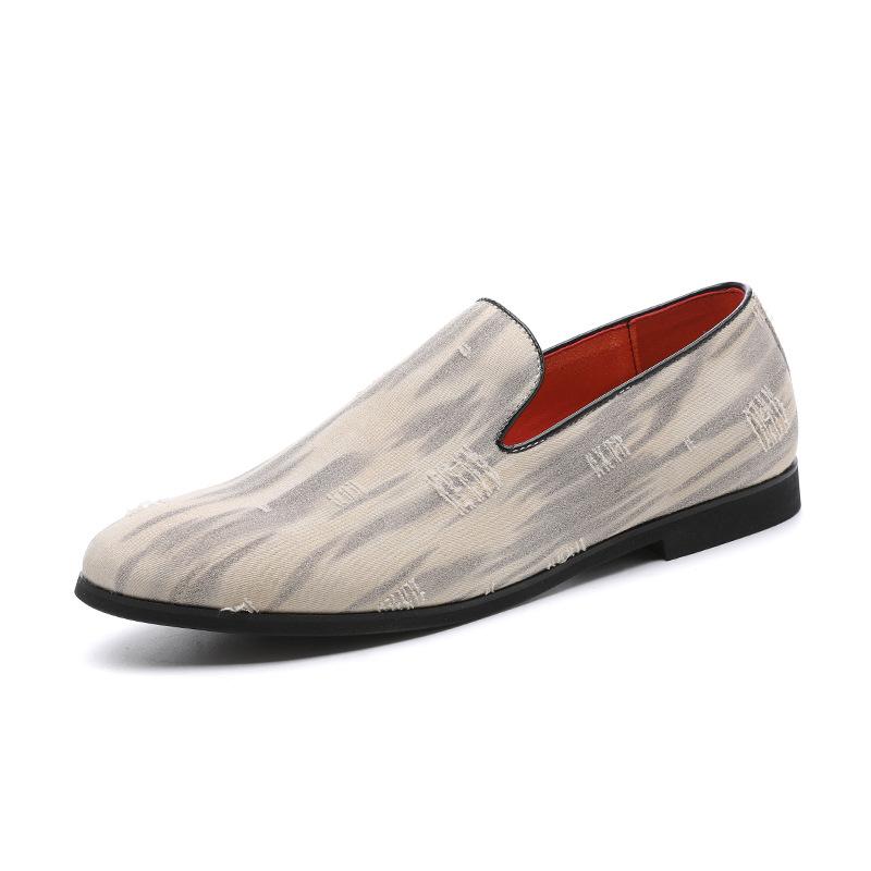 

Мода 2024 года, новая весна-лето, легкая парусиновая обувь для мужчин, дышащая мужская обувь, мокасины, мягкие, удобные, уличные, плоские, ленивые туфли для мужчин 12.5 бежевый