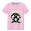 Kids Hulk T-Shirt Boys Superhero Cartoon Graphic Summer Short Sleeve Casual Top for Children