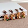 Capybara Keychain Pendant: Cute Cartoon Backpack Ornament & Best Friend Gift