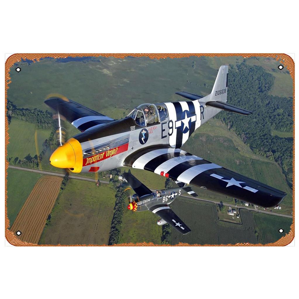 Vintage Fight Plane Metal Tin Signs Plaque Plate Retro Wall Art Posters for Man Cave Bar Pub Clubs Cafe Iron Painting Decoration