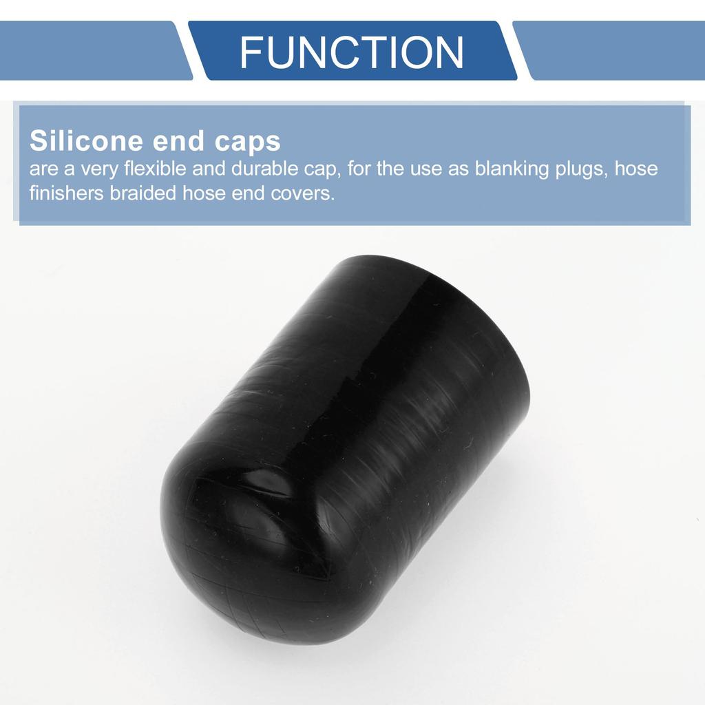 X AUTOHAUX 4 Layer Reinforced Braided Fiber Silicone Cap Plumbing Processing Mecra Plug Mecra