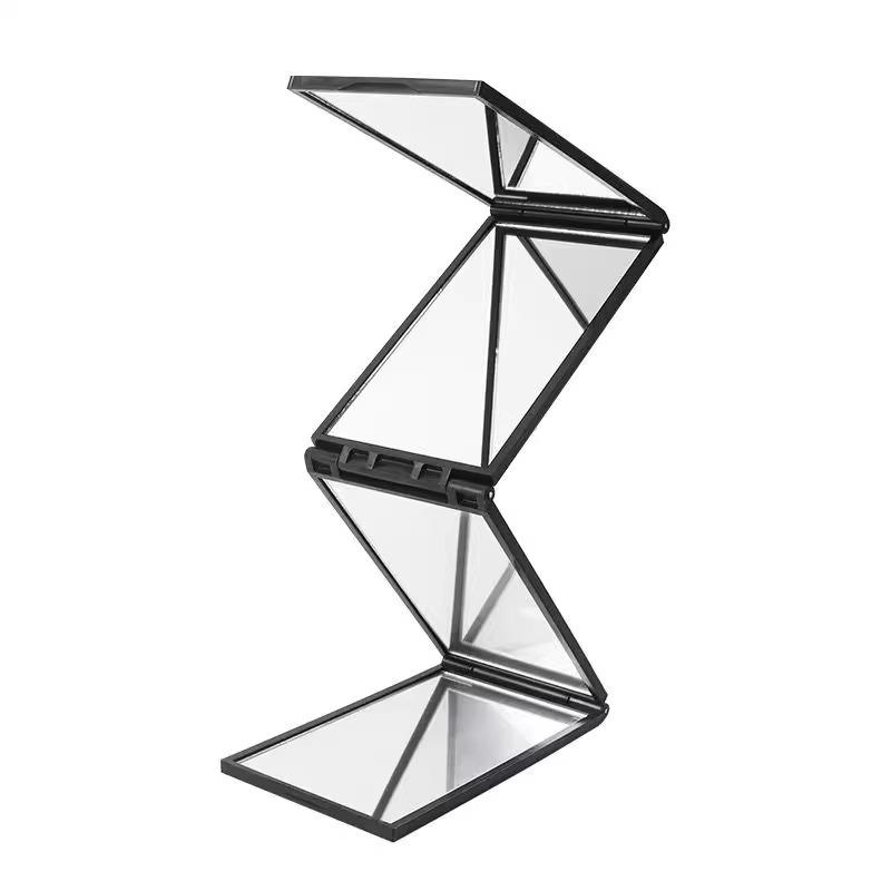 Foldable 360-Degree Mirror for Haircuts and Makeup - See Back of Head