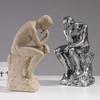 European Style Thinker Sculpture: Creative Ornament for Bookcases and Wine Cabinets