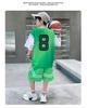 Boys' summer basketball suit set new 2026 mid to large children's summer short sleeved quick drying sports football suit trend