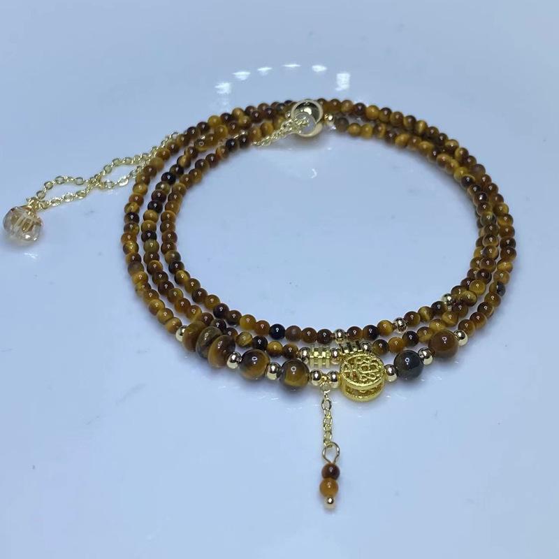 

JYL TS Bracelet Couple Heart Style Strengthens Love And Mutual Fortune K173 tiger eye three circle moss салатового кольору