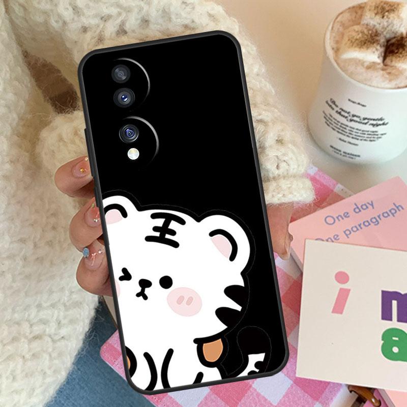 Funny Animal Cats Dog Tiger Couple For Honor Magic 8 7 6 Lite Case For Honor 400 200 Pro 90 70 50 X8c X8b X9a X9b X9c X9d Win RT