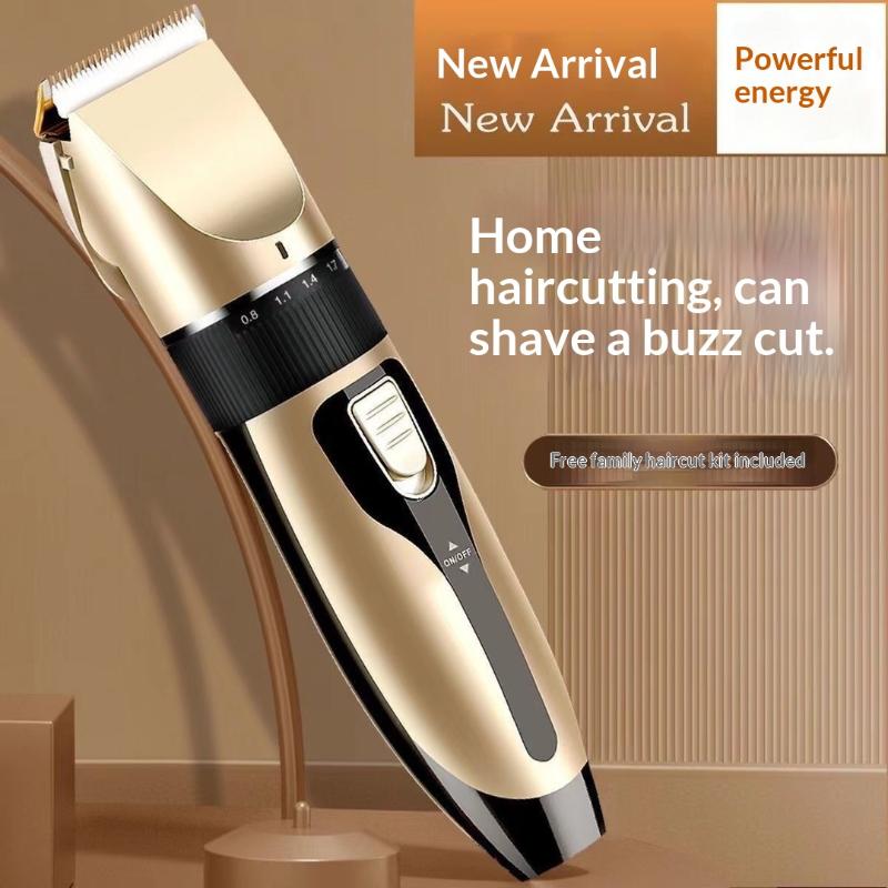 Electric Hair Clipper Set 4 Different Blades Hair Shaver Hair Trimmer Low Noise Usb Rechargeable Shaver Hair Cutting Tool