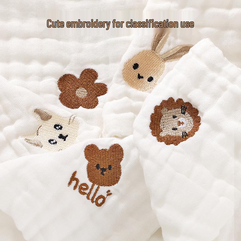 High-Value Cotton Gauze Drool Bib for Babies (1-2 Years), Summer Thin Style