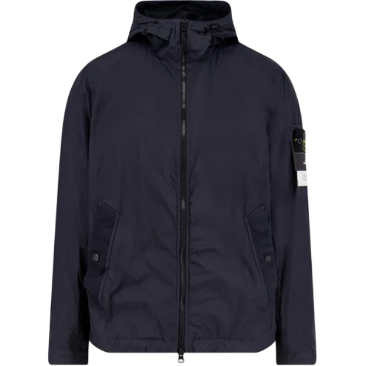 Stone Island Men's Ss26 Badge Hooded Zip Long Sleeve Jacket Jackets L1s154100001s0a23-V0020 Cm
