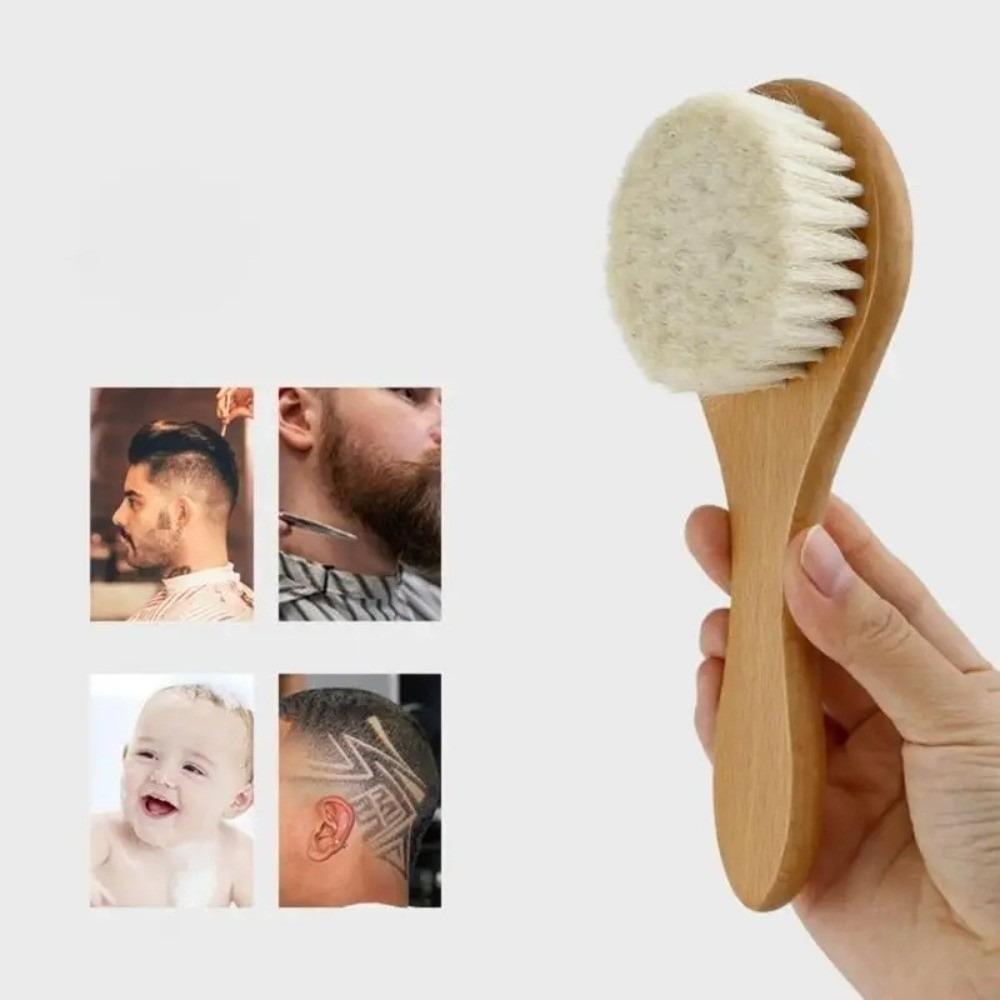 Natural Cradle Cap Brush Wooden Handle Infant Hair Brush High Quality Baby Hair Brush