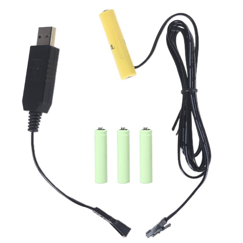 USB To AAA 2AAA 3AAA 4AAA Battery Eliminator Power Cable for Remote Control Toys Christmas Light Lamp Flashlight Clock