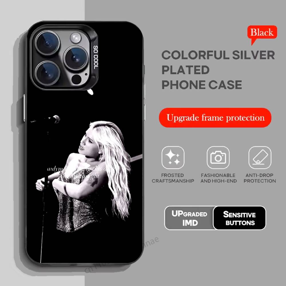 Singer Slayyyter Phone Case For iPhone 17,16,15,14,13,12,11,Pro,Max,Plus,Mini,X,XS,XR,8,S,SE Soft Black Case