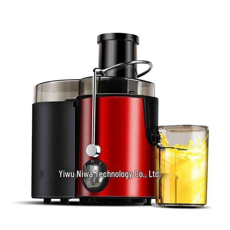 Small Household & Commercial Large Caliber Juicer and Pulp Separator – Automatic Slow Speed Fruit Blender EU Standard