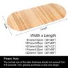 1PC Waterproof Oval Elastic Tablecloth Wooden Plank Texture Style Dining TableCloth Kitchen Dining Wedding Party Decoration