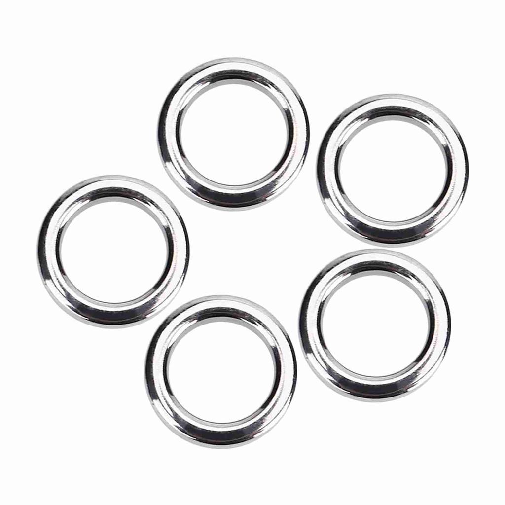 5 Sizes 50Pcs set Stainless Steel Fishing Split Rings Lure Bait Connector Accessory