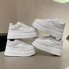 Fashion 2024 New Little White Shoes Women's Genuine Leather Thick Sole Single Shoes Popular Small and Tall Casual Women's Shoes
