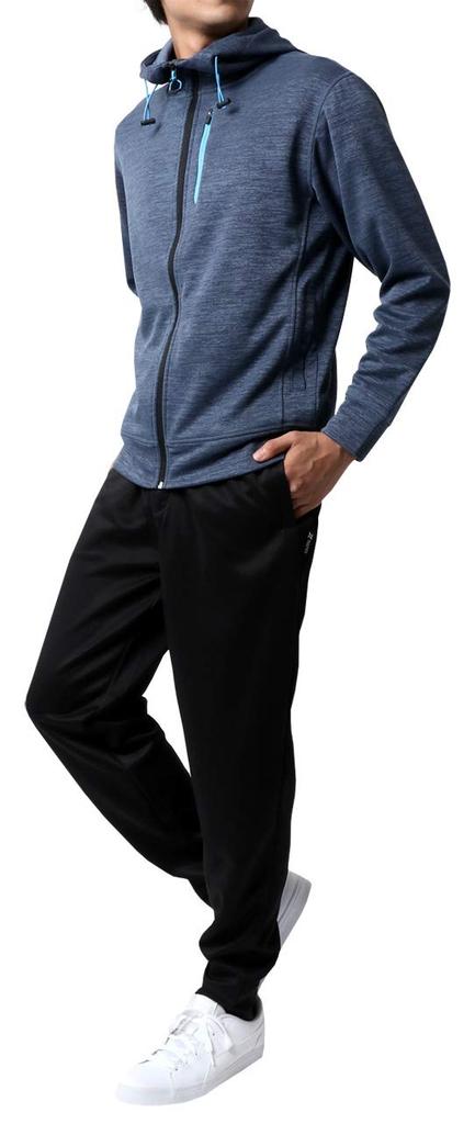Jersey Top and Bottom Set Running Wear Custom Made Sweat Absorbent Quick Drying Navy 3L [Tartex] Men's M-5L