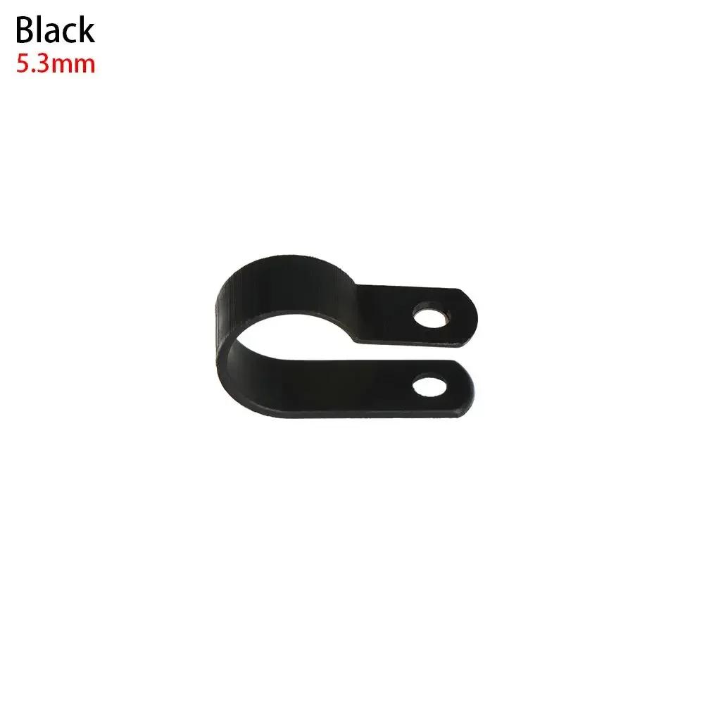100PCS R-Type Nylon Cable Clamp Pipe Mounting Fix Wiring Hose Fasteners Durable Insulation Electrical Fittings High Quality