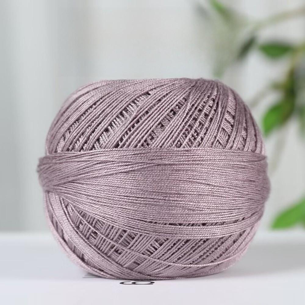 Solid Color Lace Yarn Bundle Soft Crochet Thread Yarn Durable Mercerized Yarn for DIY Knit