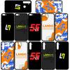 Phone Case for Samsung Galaxy S25 S24 S23 iPhone 16 15 Xiaomi Redmi Note 14 13 12 16E X 11 Pro Max Moto Huawei No4 F1 Number Funda No 4 Supercar Cover