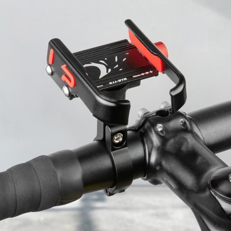 Aluminum Motorcycle Phone Holder Handlebar Mounted Cellphone Cradles Shockproof Stand Holder Universal for Scooter Bike