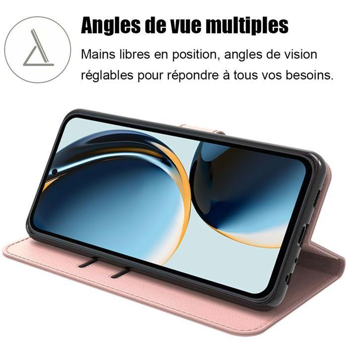 Coque de protection - BOOLING - Samsung Galaxy A36/A56 5G - Antichoc - Cuir Synthétique - Rose