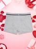 Customized Men's Heart Print Funny Boxer Underwear, Elastic And Soft Comfortable Everyday Personalized Underwear, Ideal Gift For Boyfriend/Husband