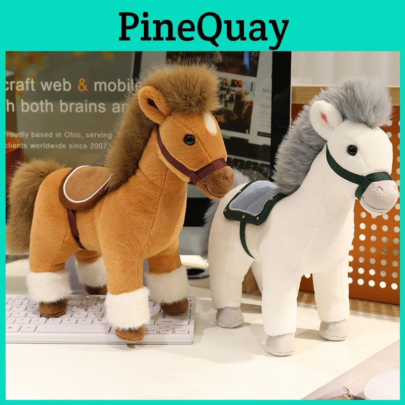 Plush Horse Toy Animal Figure With Pp Cotton Fill For Kids Gift Giving