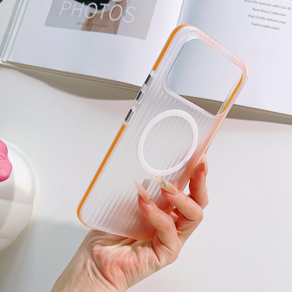 Corrugated striped anti-skid frame for Redmi K111PROMAX ice mist magnetic mobile phone case Xiaomi 11 hard sheath