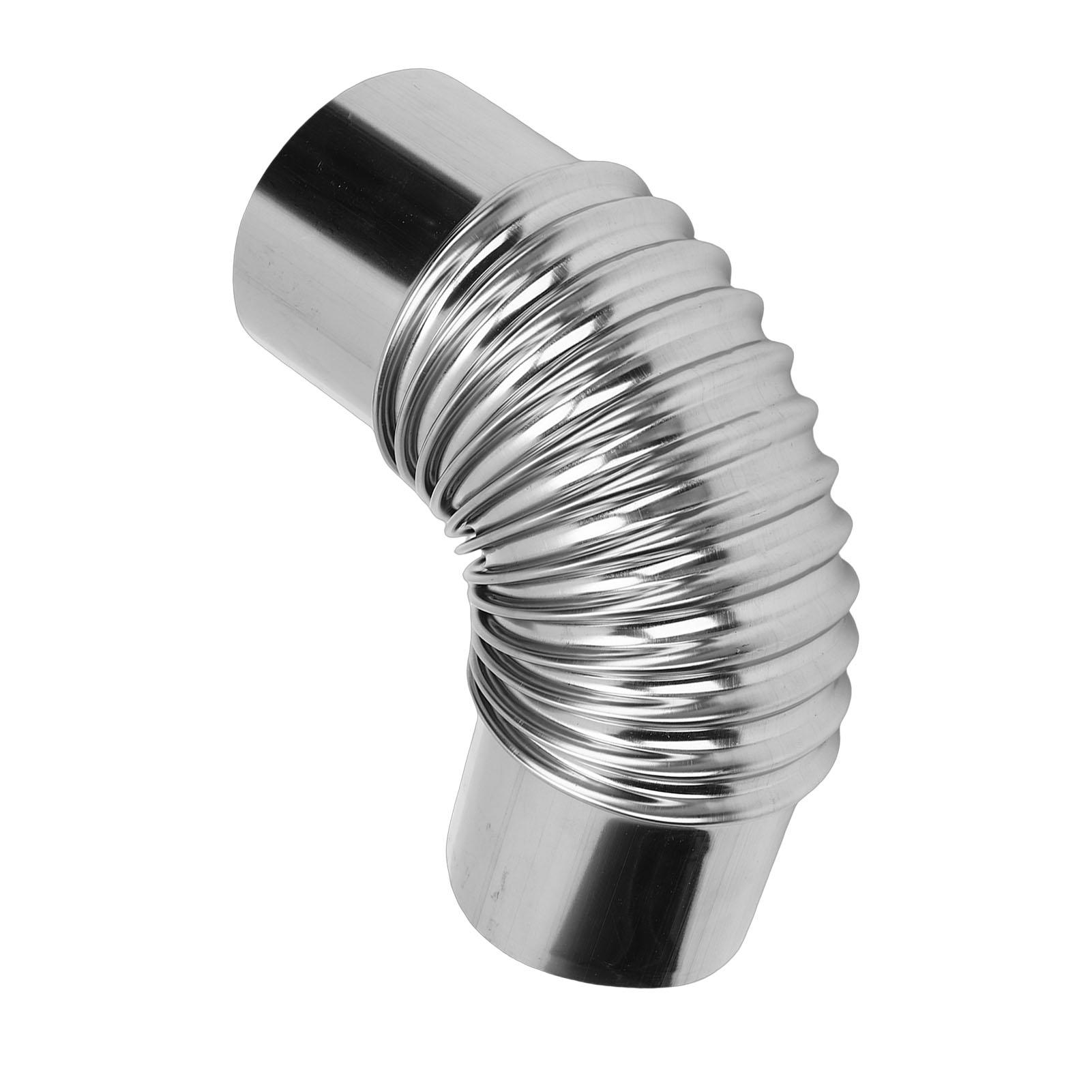 Stove Pipe Elbow 7.5cm Diameter Stainless Steel Flue Extension Elbow Chimney for Outdoor Camping Wood Stove