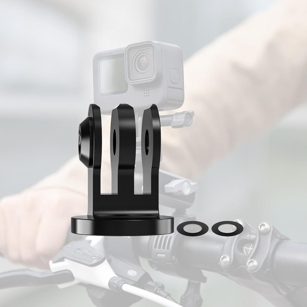 Standard 1/4inch Screw Hole Triangle Mount Adapters For Action Cameras from High Strength Aluminum Alloy for Secure Photography